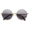 Mary Kate Unisex Round Metal Sunglasses