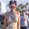 Kendall Jenner Style Unisex Round Metal Celebrity Sunglasses