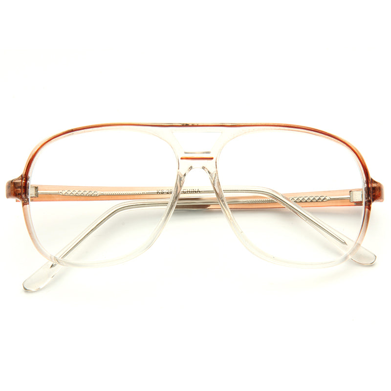 Pete Vintage Clear Aviator Glasses