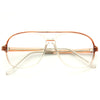 Pete Vintage Clear Aviator Glasses