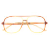 Pete Vintage Clear Aviator Glasses