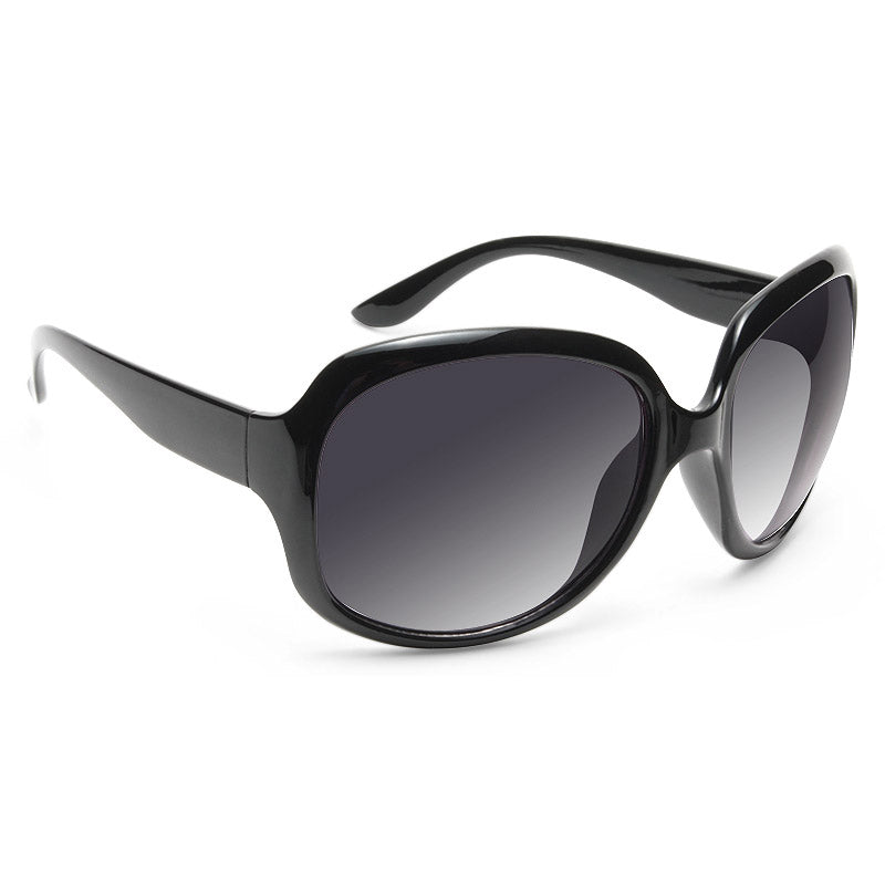 Prague Oversized Celebrity Designer Sunglasses (Black and Gold