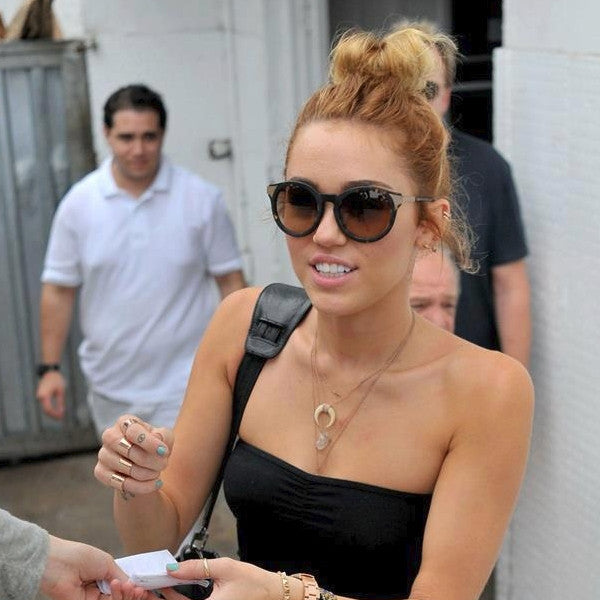 Miley Cyrus Style Oversized Round Celebrity Sunglasses
