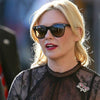 Kirsten Dunst Style X Large Gradient Lens Horn Rimmed Celebrity Sunglasses