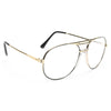 Albert Vintage Clear Aviator Glasses