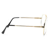Albert Vintage Clear Aviator Glasses
