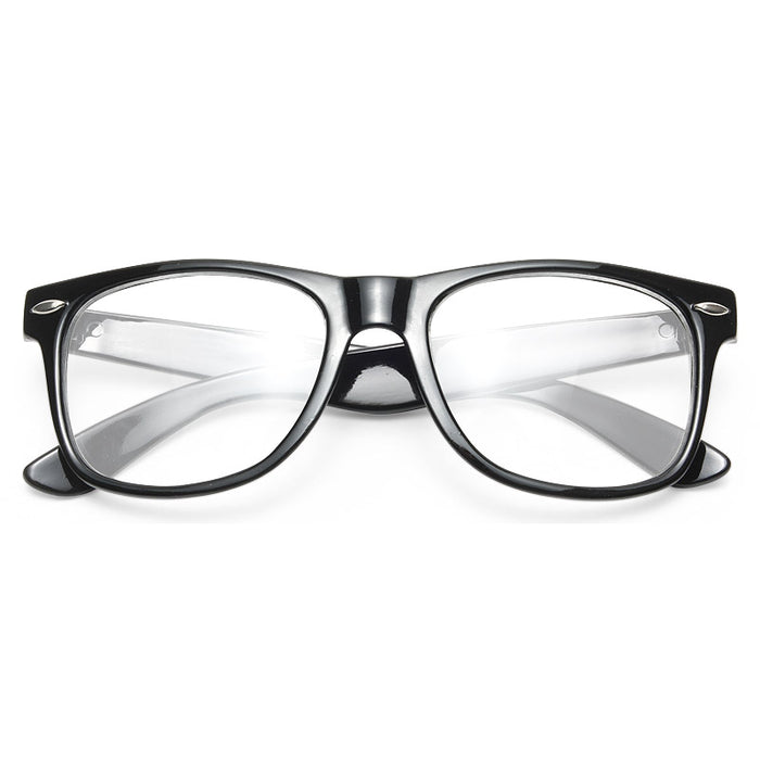 Jude Large Clear Horn Rimmed Glasses