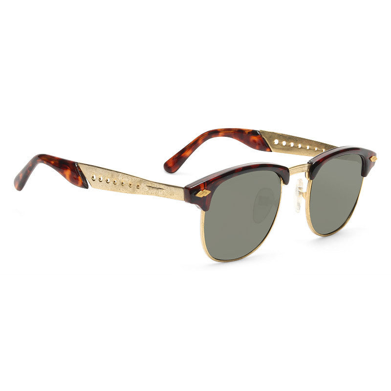 Magnus Vintage Cut-Out Half-Frame Sunglasses