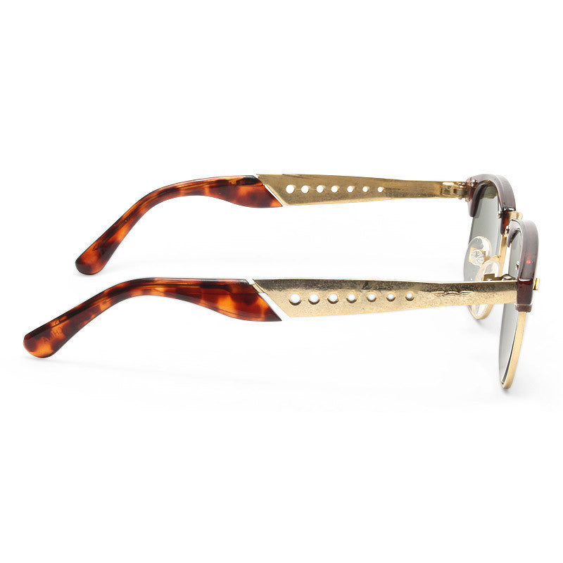 Magnus Vintage Cut Out Half-Frame Sunglasses