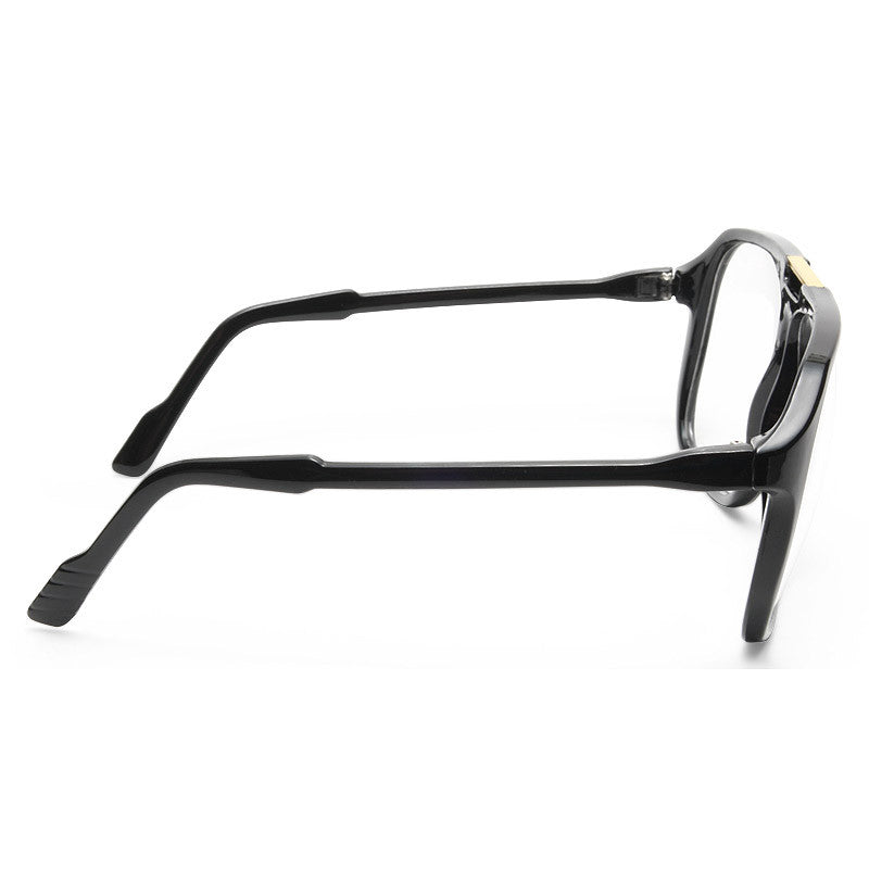 Hector Oversized Plastic Clear Aviator Glasses