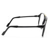 Hector Oversized Plastic Clear Aviator Glasses