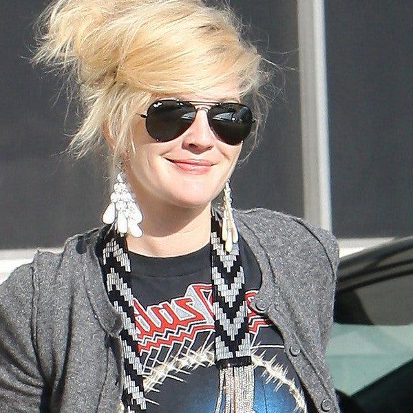 Drew Barrymore Style 60Mm Polarized Aviator Celebrity Sunglasses