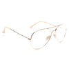 Kendall Jenner Style Metal Aviator Celebrity Clear Glasses