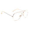 Classic 58mm Clear Aviator Glasses