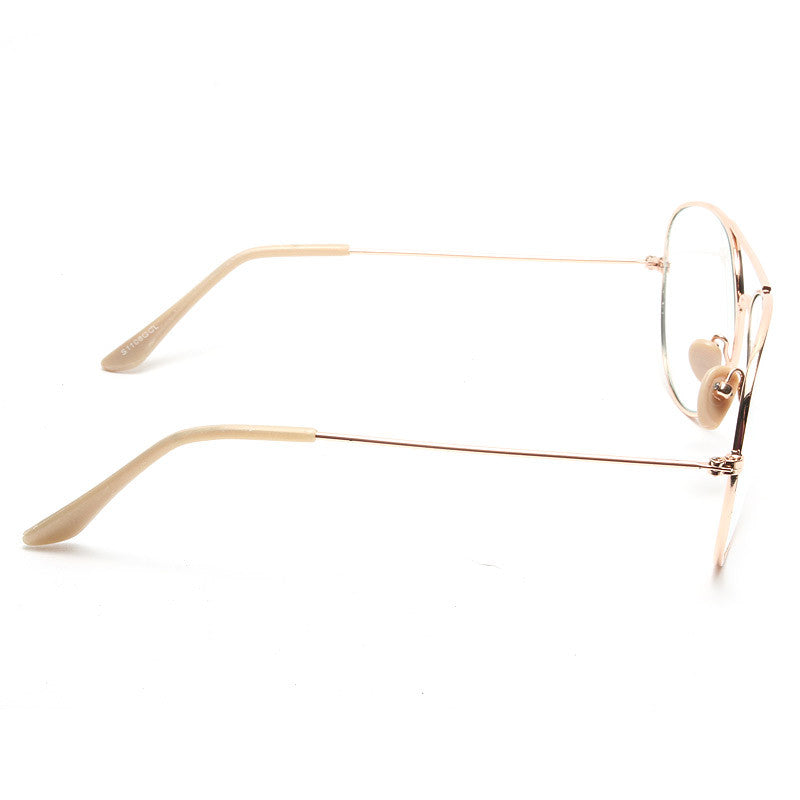 Classic 58mm Clear Aviator Glasses
