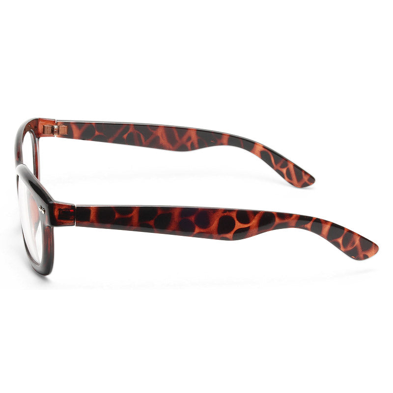 Kirsten Thick Frame Clear Horn Rimmed Glasses