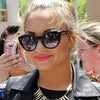 Demi Lovato Style Rounded Cat Eye Celebrity Sunglasses