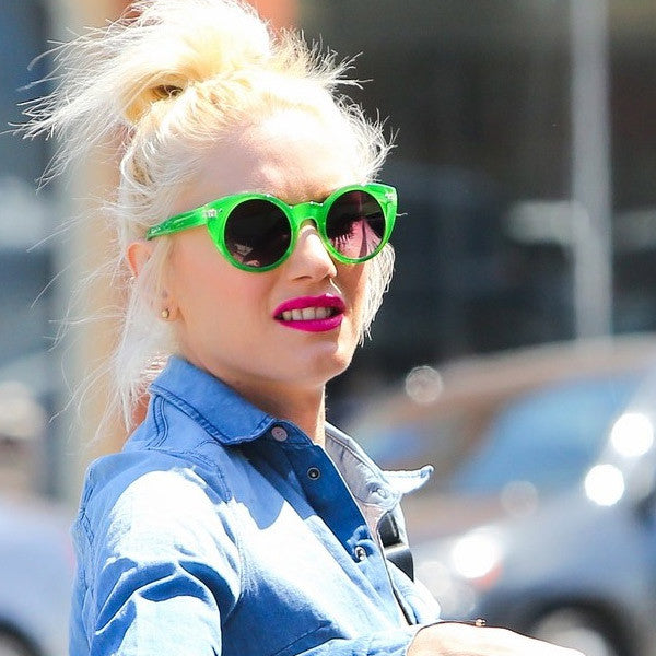 Gwen Stefani Style Rounded Cat Eye Celebrity Sunglasses