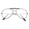 Gigi Hadid Style 58mm Aviator Celebrity Clear Glasses