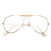 Classic 58Mm Clear Aviator Glasses