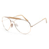 Classic 58Mm Clear Aviator Glasses