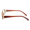 Harlow Rhinestone Slim Frame Clear Glasses