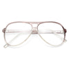 Oswald Vintage Clear Aviator Glasses