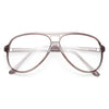 Oswald Vintage Clear Aviator Glasses