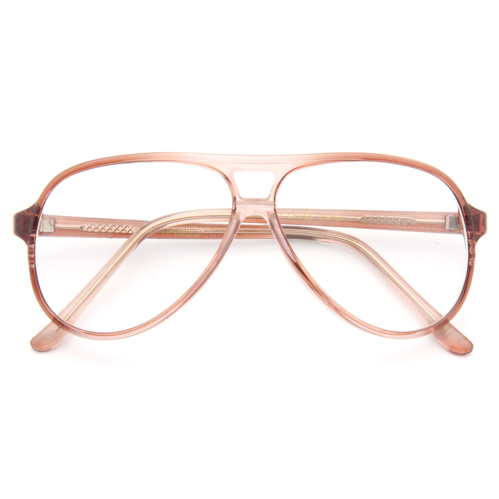 Oswald Vintage Clear Aviator Glasses