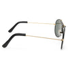 Vintage Classic 58Mm Leather Trim Aviator Sunglasses