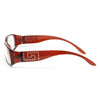 Juliana Logo Squared Skinny Clear Glasses