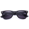 Pharrell Style Medium Solid Horn Rimmed Celebrity Sunglasses