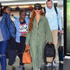 Rihanna Style Medium Solid Horn Rimmed Celebrity Sunglasses