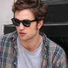 Robert Pattinson Style Horn Rimmed Celebrity Sunglasses