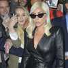 Lady Gaga Style Rhinestone Cat Eye Celebrity Sunglasses