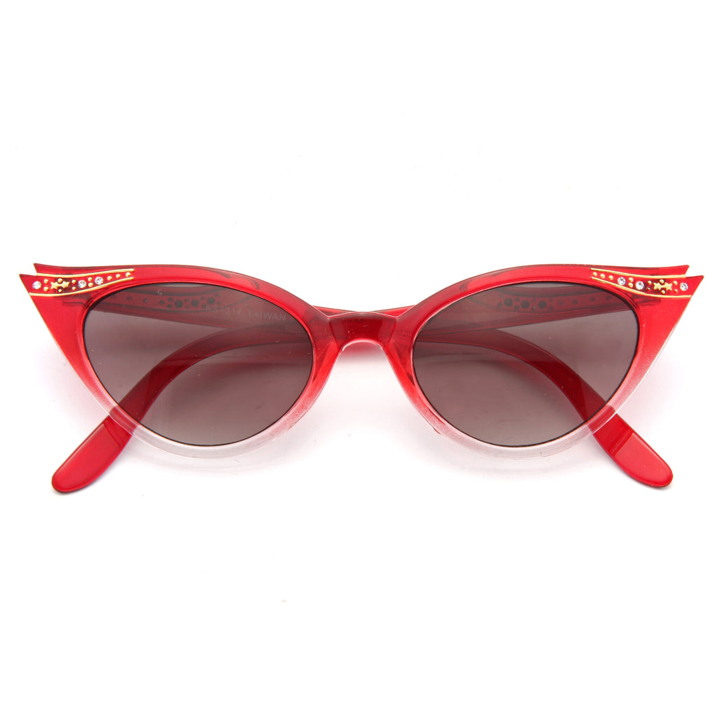 Betty Jo Rhinestone Cat Eye Sunglasses
