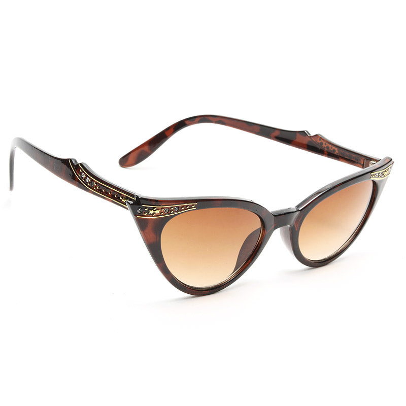 Betty Jo Rhinestone Cat Eye Sunglasses