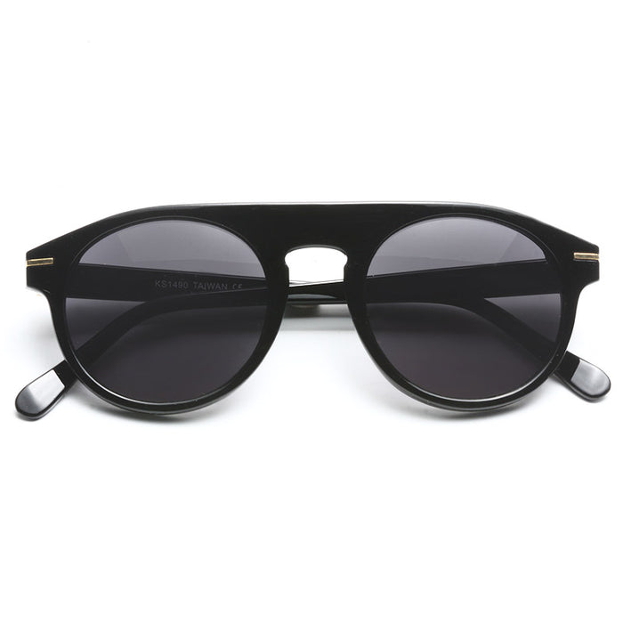 Abbott Thick Bridge Flat Top Sunglasses