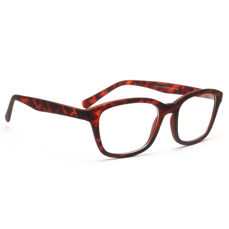 Mandy Unisex Clear Horn Rimmed Glasses