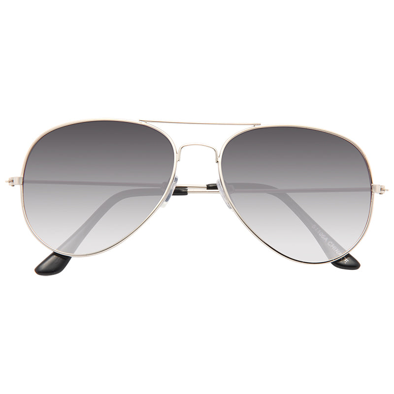ASOS DESIGN aviator sunglasses with purple gradient lens in silver | ASOS