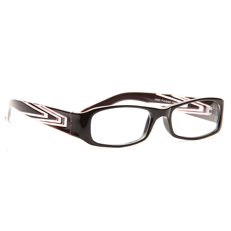 Brookhaven Geometric Accent Skinny Clear Glasses