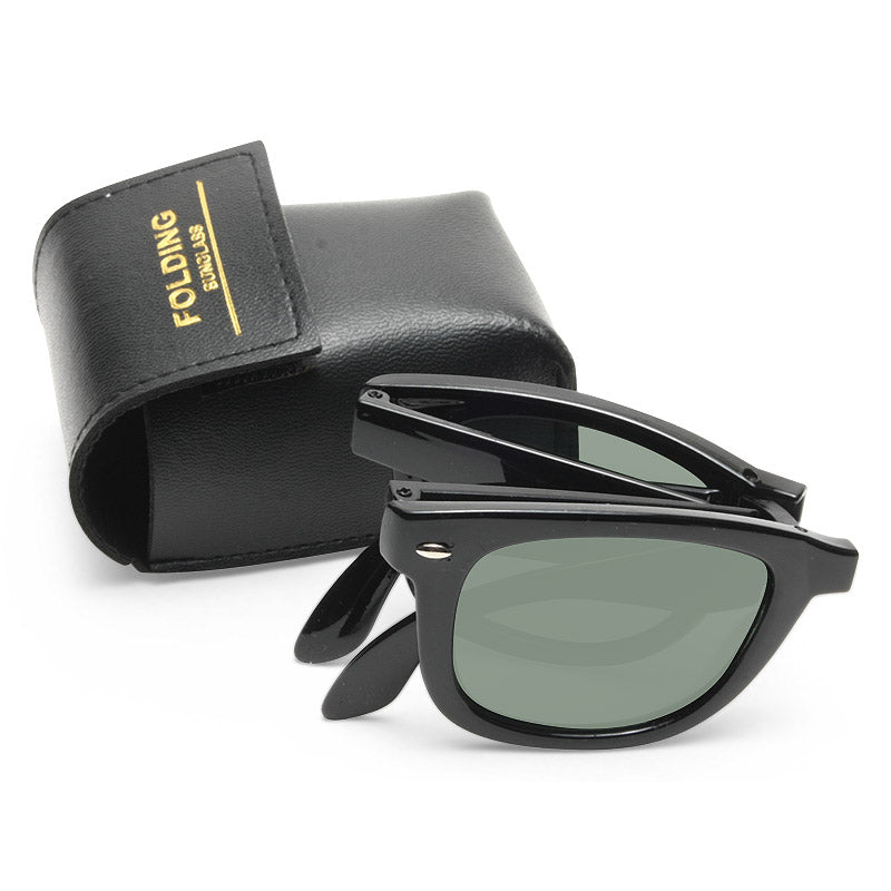Mason Medium Folding Horn Rimmed Sunglasses