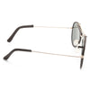 Vintage Classic 56Mm Leather Trim Aviator Sunglasses