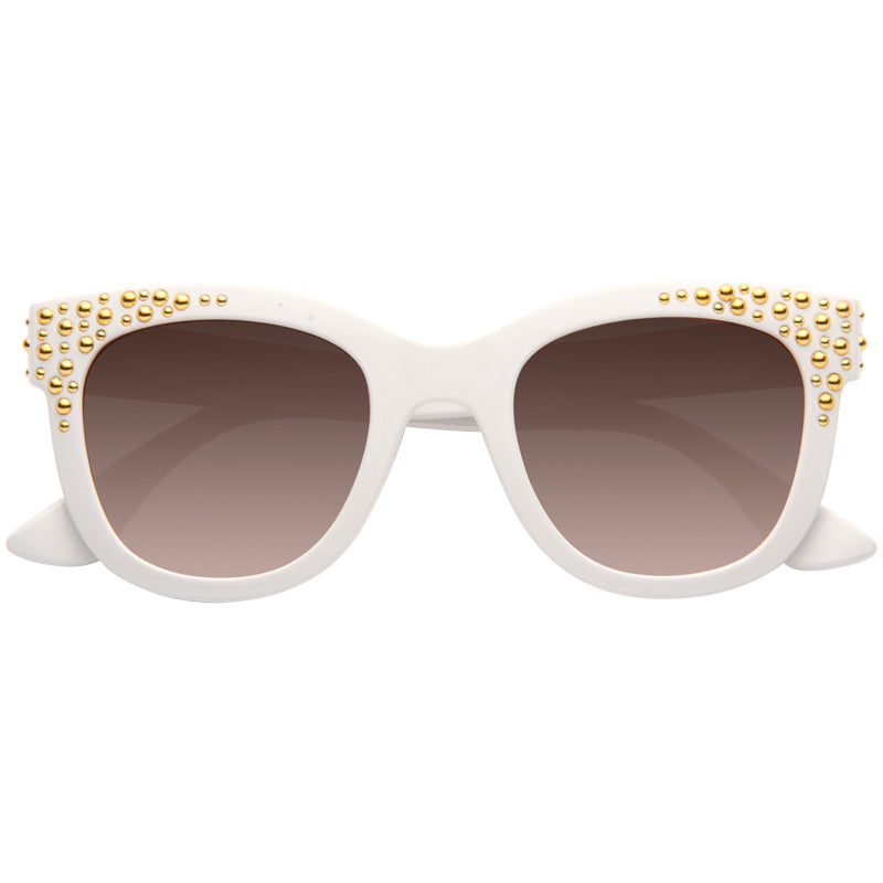 Chrissy Teigen Style Retro Studded Celebrity Sunglasses