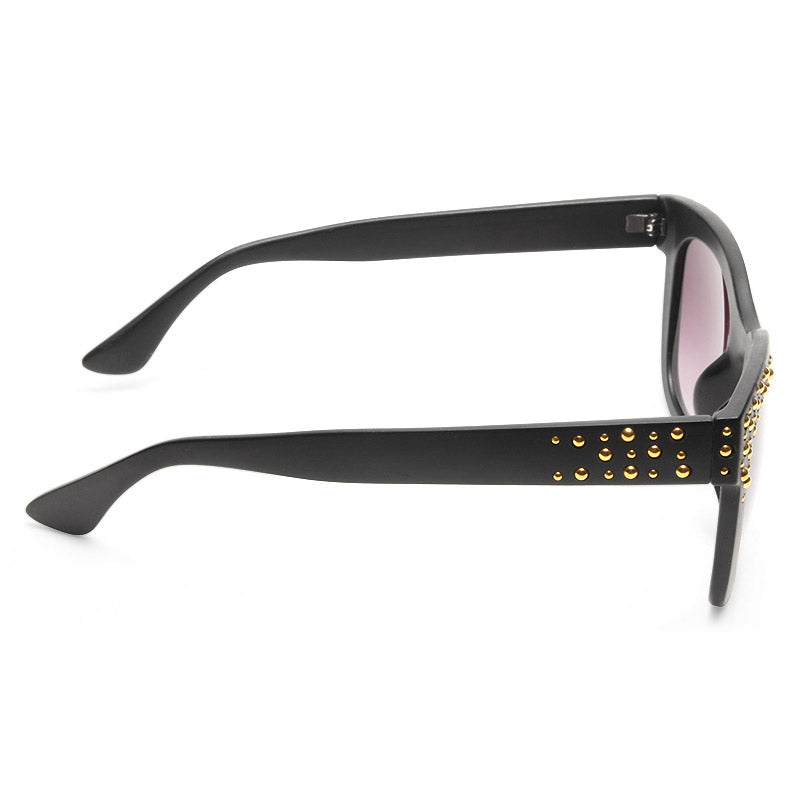 Liza Retro Gold Studded Sunglasses