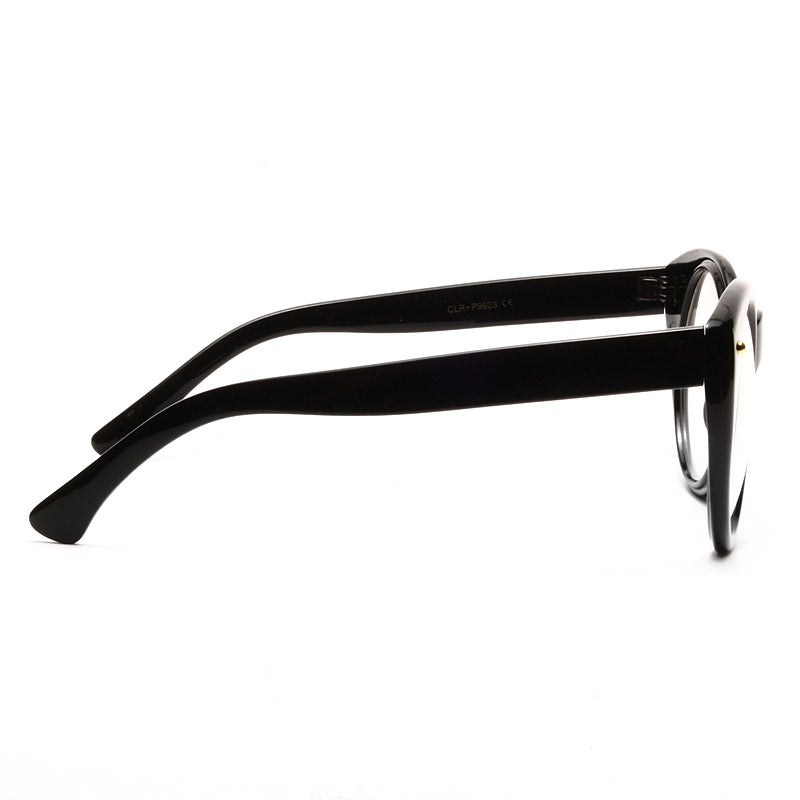 Mia Oversized Round Clear Glasses