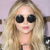 Ashley Benson Style Retro Round Side Cover Celebrity Sunglasses