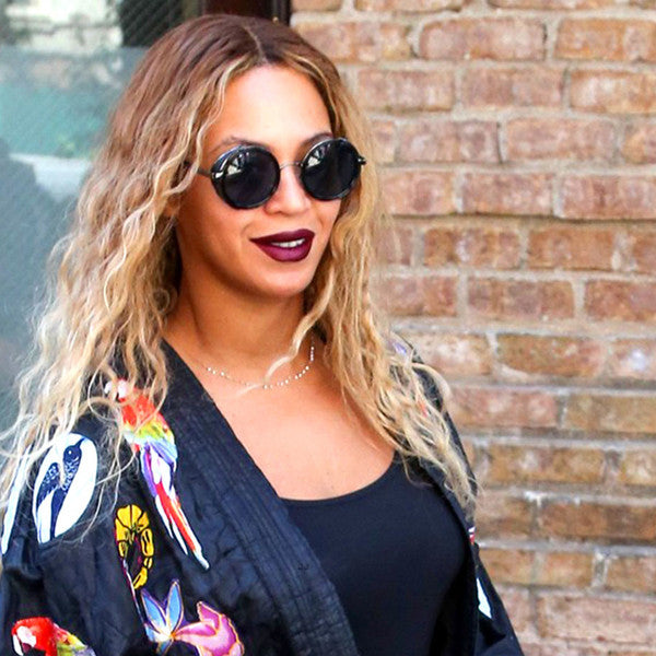Beyonce Style Retro Round Side Cover Celebrity Sunglasses