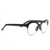 Voight Angled Unisex Clear Horn Rimmed Glasses