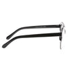 Voight Angled Unisex Clear Horn Rimmed Glasses
